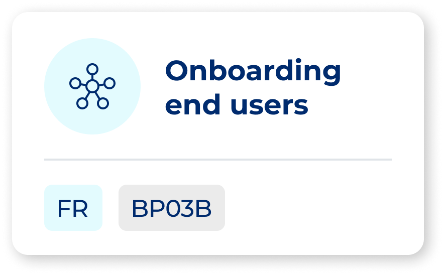 Onboarding end users